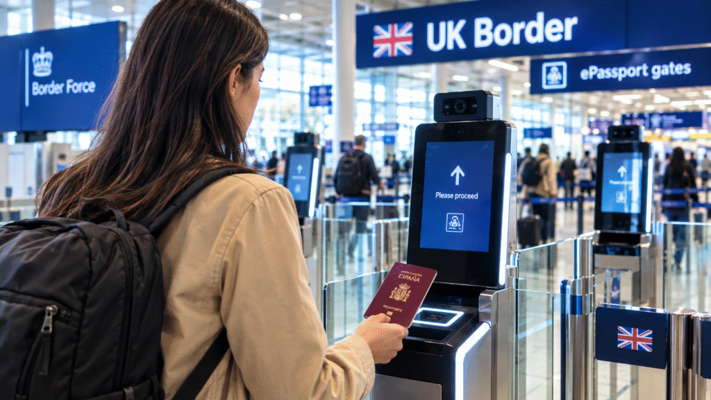 Spanish Passport at UK E-Gate